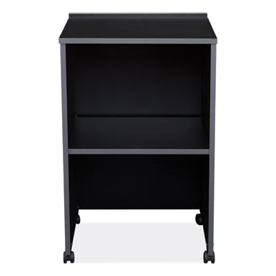Av Cart/Lectern Base, 21.12 x 17.5 x 33.75, Black