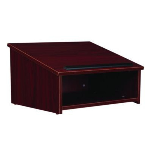 Tabletop Lectern, 23.75 x 19.88 x 13.75, Mahogany