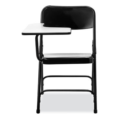 5200 Series Right-Side Tablet-Arm Folding Chair, Supports 480 Lb, 17.25" Seat Height, Black, 2/Carton