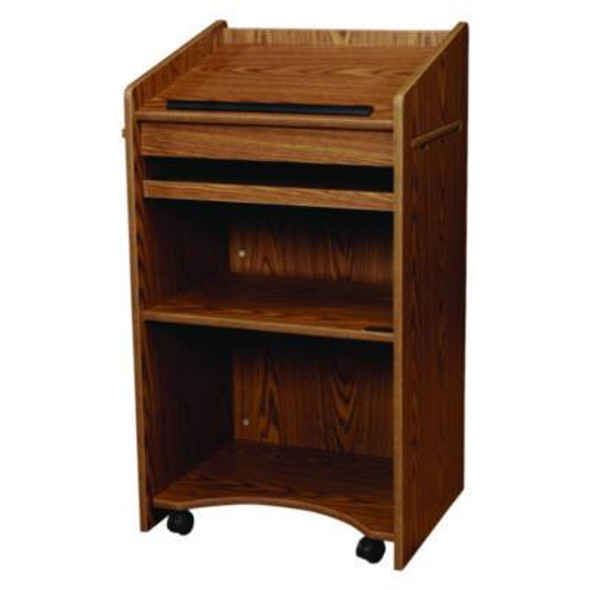 Aristocrat Non-Sound Lectern, 25 x 20 x 46, Oak