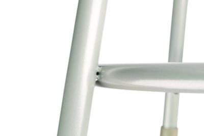 6200 Series Heavy Duty Steel Stool, Backless, Supports Up To 500 Lb, 18" Seat Height, Brown Seat, Gray Base