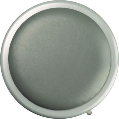 6400 Series Height Adjust Heavy Duty Vinyl Padded Steel Stool, Backless, Support 500Lb, 30.5" To 38.5" Height, Gray Seat/Base