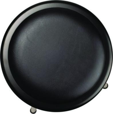 6400 Series Height Adjustable Hd Vinyl Padded Steel Stool, Supports 500 Lb, 30.5" To 38.5" Seat Height, Black Seat/Base