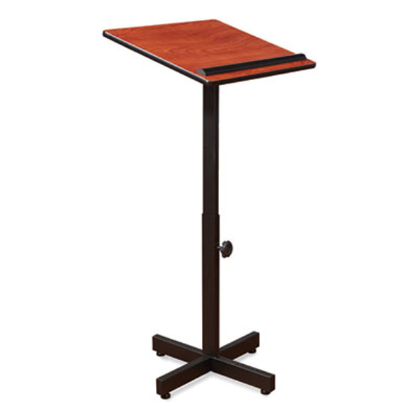 Portable Presentation Lectern Stand, 20 x 18.25 x 44, Cherry