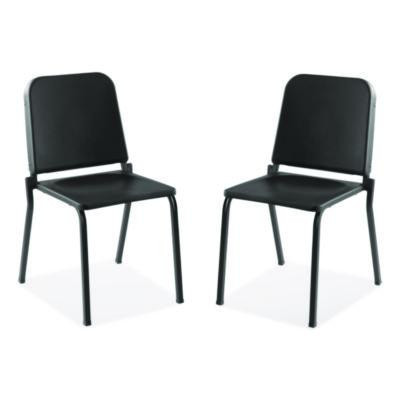 8200 Series Melody Music Chair, Supports Up To 300 Lbs, 17.5" Seat Height, Black Seat, Black Back, Black Base, 2/Pack