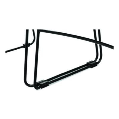 850 Series Multi-Purpose Ultra Compact Stack Chair, Supports Up To 300 Lbs, 17" Seat Height, Black Seat/Back/Base, 4/Carton