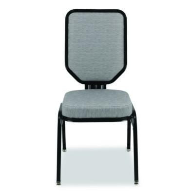 Flex-Back Banquet Chair, Supports Up To 500 Lbs, 18.6" Seat Height, Morticia Lithium Seat/Back, Black Base, 2/Pack