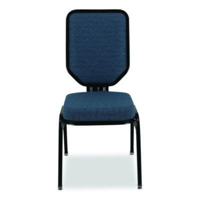 Flex-Back Banquet Chair, Supports Up To 500 Lbs, 18.6" Seat Height, Morticia Blue Lagoon Seat/Back, Black Base, 2/Pack