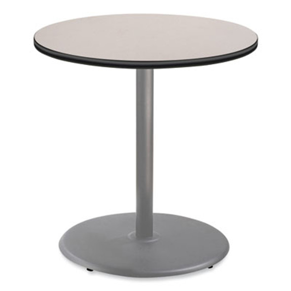 Cafe Table, 36" Diameter x 36h, Round Top/Base, Gray Nebula Top, Gray Base