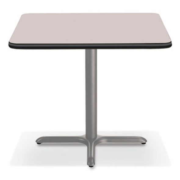 Cafe Table, 36w x 36d x 30h, Square Top/X-Base, Gray Nebula Top, Gray Base
