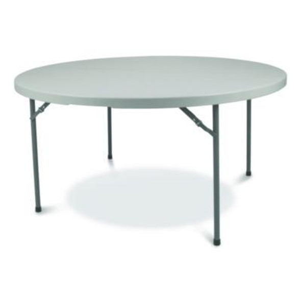 Comfort Max Fold-In-Half Table, Round, 48w x 48d x 29.25h, Speckled Gray Top, Gray Base/Legs