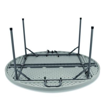 Comfort Max Fold-In-Half Table, Round, 48w x 48d x 29.25h, Speckled Gray Top, Gray Base/Legs