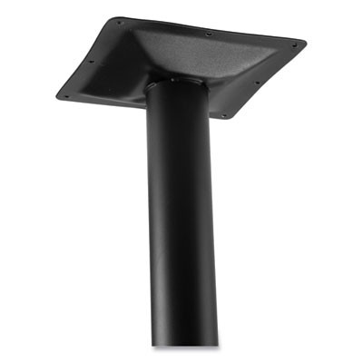 Cafe Table, 36" Diameter x 42h, Round Top/Base, Gray Nebula Top, Black Base