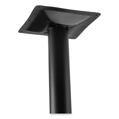 Cafe Table, 36" Diameter x 36h, Round Top/Base, Mahogany Top, Black Base