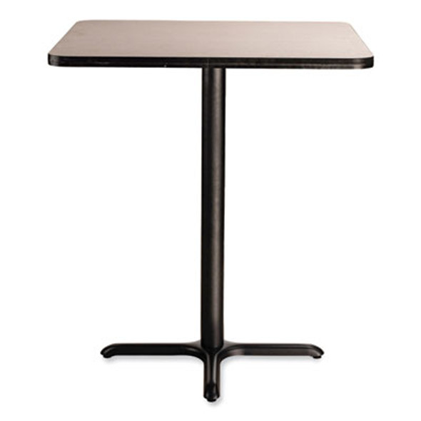 Cafe Table, 36w x 36d x 30h, Square Top/X-Base, Gray Nebula Top, Black Base