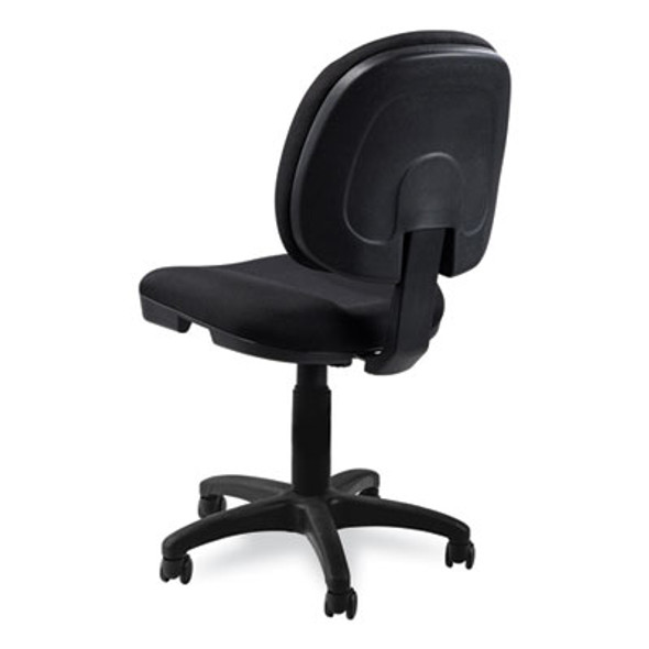 Comfort Task Chair, Supports Up To 300 Lb, 19" To 23" Seat Height, Black Seat, Black Back, Black Base