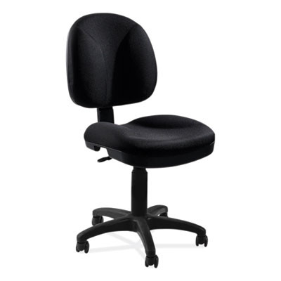 Comfort Task Chair, Supports Up To 300 Lb, 19" To 23" Seat Height, Black Seat, Black Back, Black Base