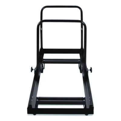 Folding Chair Dolly For Vertical Storage, Metal, 1,100 Lb Capacity, 19.25" x 81" x 38.5", Brown