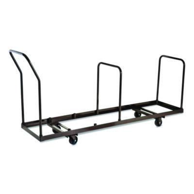 Folding Chair Dolly For Vertical Storage, Metal, 1,100 Lb Capacity, 19.25" x 81" x 38.5", Brown