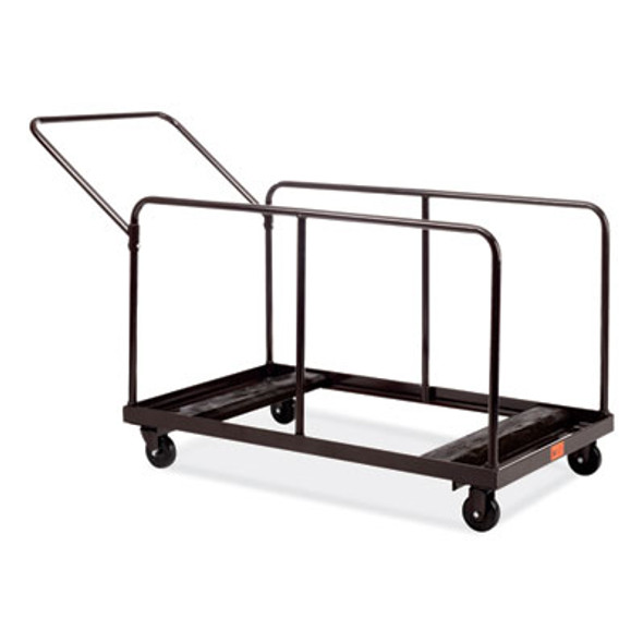 Folding Table Dolly For Round And Rectangular Tables, 660 Lb Capacity, 31.25 x 27.75 x 47.5, Brown
