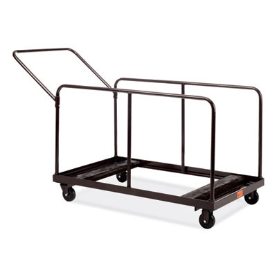 Folding Table Dolly For Round And Rectangular Tables, 660 Lb Capacity, 31.25 x 27.75 x 47.5, Brown
