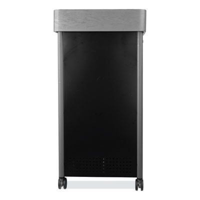 Greystone Lectern, 23.5 x 19.25 x 45.5, Charcoal Gray