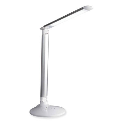 Wellness Series Command Led Desk Lamp With Voice Assistant, 17.75" To 29" High, Silver