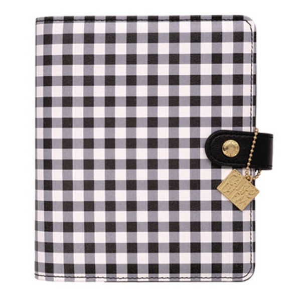 Personal Planner, Chequered, 7.48 x 6.42, Black/White Cover, 12-Month, Undated
