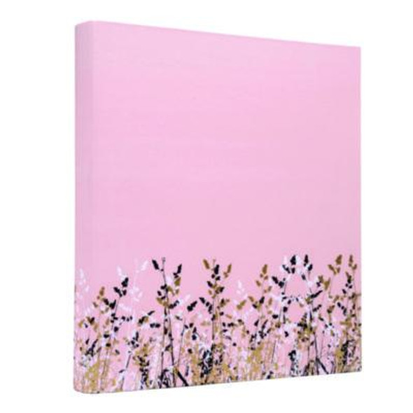 Rollbound Binder, 3 Rings, 1" Capacity, 11 x 8.5, Pink/Gold/Black/White