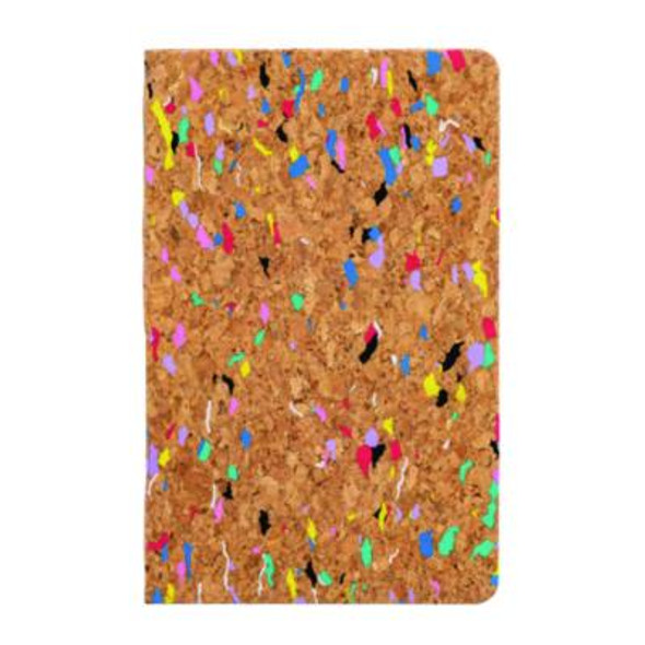 Soft Cover Eco Notebook, 1-Subject, Medium/College Rule, Tan/Multicolor Cover, (96) 8.27 x 5.24 Sheets