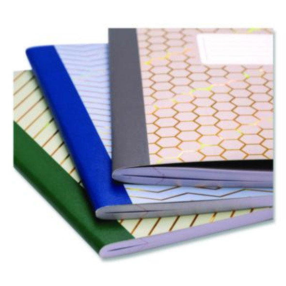 Composition Book, Medium/College Rule, Assorted Haze Cover Colors, (70) 9.8 x 6.9 Sheets, 3/Pack