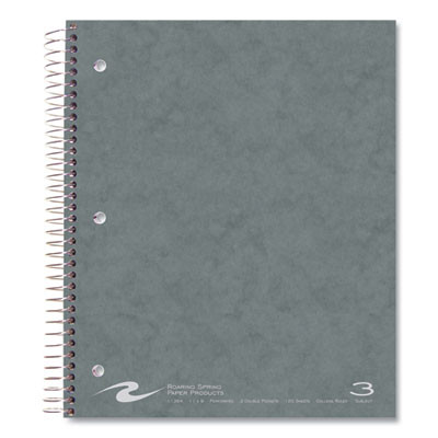Subject Wirebound Notebook, 3-Subject, Medium/College Rule, Assorted Cover Colors, (120) 11 x 9 Sheets, 24/Carton