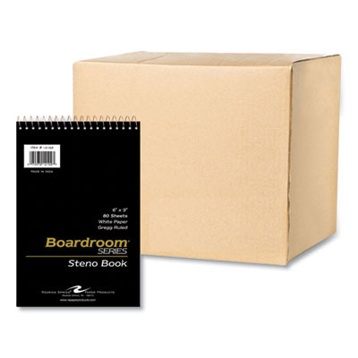 Steno Pad, Brown Cover, Gregg Rule, (80) White 6 x 9 Sheets, 72/Carton
