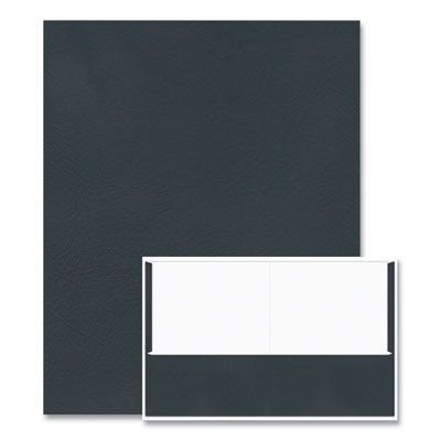 Pocket Folder, Accommodates (50) 11 x 8.5 Sheets, Black, 250/Carton