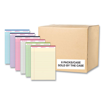 Enviroshades Legal Notepads, Wide/Legal Rule, (50) Assorted Color 8.5 x 11 Sheets, 36/Carton