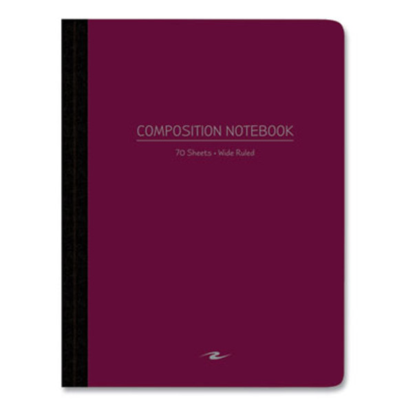 Poly Flex Composition Notebook, Wide/Legal Rule, Randomly Assorted Cover Colors, (70) 9.75 x 7.5 Sheets, 24/Carton