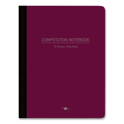 Poly Flex Composition Notebook, Wide/Legal Rule, Randomly Assorted Cover Colors, (70) 9.75 x 7.5 Sheets, 24/Carton
