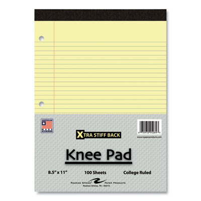 Stiff-Back Pad, Medium/College Rule, (100) Canary Yellow 8.5 x 11 Sheets, 36/Carton