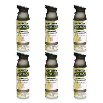 Universal Premium Spray Paint, Hammer Brown, 12 Oz Aerosol Can, 6/Carton