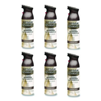 Universal Premium Spray Paint, Hammer Amber, 12 Oz Aerosol Can, 6/Carton