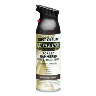 Universal Premium Spray Paint, Hammer Amber, 12 Oz Aerosol Can, 6/Carton