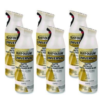 Universal Premium Spray Paint, Metallic Capiz, 11 Oz Aerosol Can, 6/Carton
