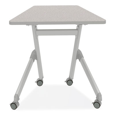 Learn Nesting Trapezoid Desk, 32.83" x 22.25" To 29.5", Gray