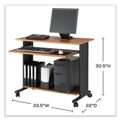 Muv Standing Desk, 35.5" x 22" x 30.5", Cherry