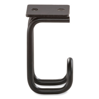 Table Hooks, 1.25 x 1.75 x 3.25, Black, 24/Pack