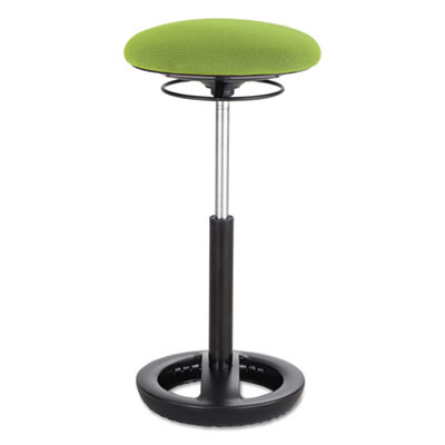 Twixt Extended-Height Ergonomic Chair, Supports 250 Lb, 22" To 32" Seat Height, Green Seat, Black Base