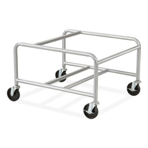 Sled Base Stack Chair Cart, Metal, 500 Lb Capacity, 23.5" x 27.5" x 17", Silver