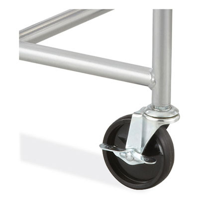 Sled Base Stack Chair Cart, Metal, 500 Lb Capacity, 23.5" x 27.5" x 17", Silver