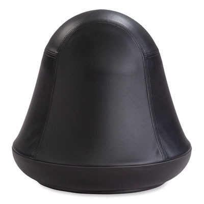 Runtz Swivel Ball Chair, Backless, Supports Up To 250 Lb, Black Vinyl