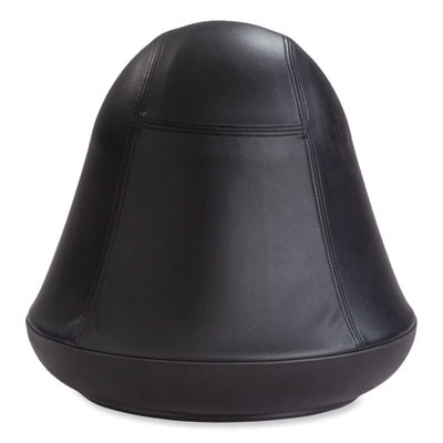 Runtz Swivel Ball Chair, Backless, Supports Up To 250 Lb, Black Vinyl